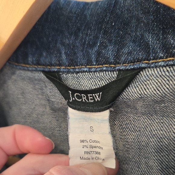 Classic J. Crew Dark Blue Jean Jacket - Picture 2 of 7